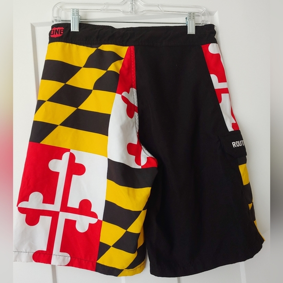 Men's Maryland Flag swim trunks - Picture 2 of 3